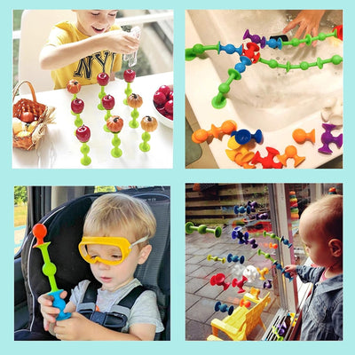 Suction Building Blocks Construction Toy - 90 Pieces