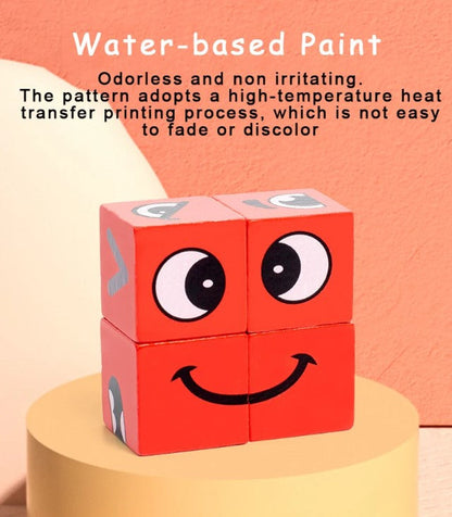 Silly face race game- Eco-Friendly Wood Game