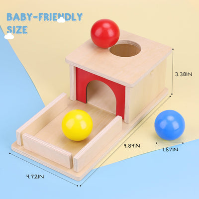Fidto Object Permanence Box Toy for Babies 6+ Months
