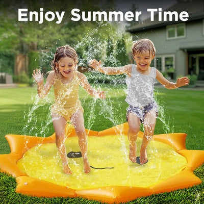 Fidtoy Sunshine Splash Pad para niños, juego de agua al aire libre