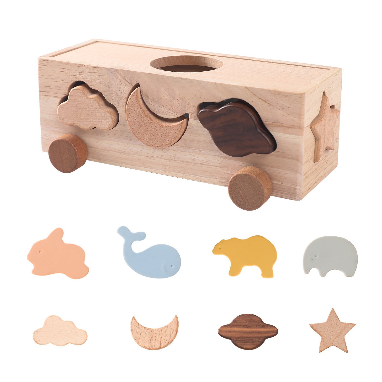 Wooden Multifunctional Early Education Puzzle Toys for Kids | Autism-Friendly Learning & Sensory Play