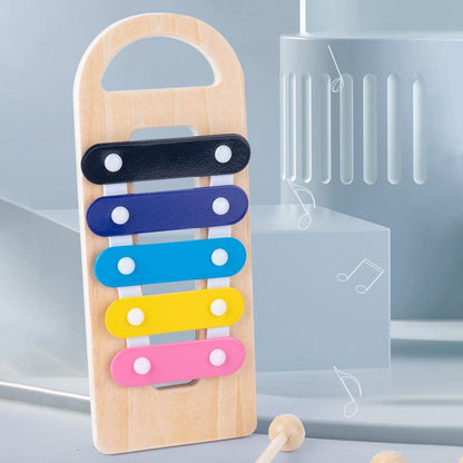 Wooden Tiger Pound Hammering Table with Xylophone - 930