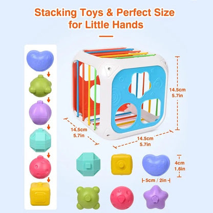 2 in 1 Shape Stacking and Sorting Box - 899