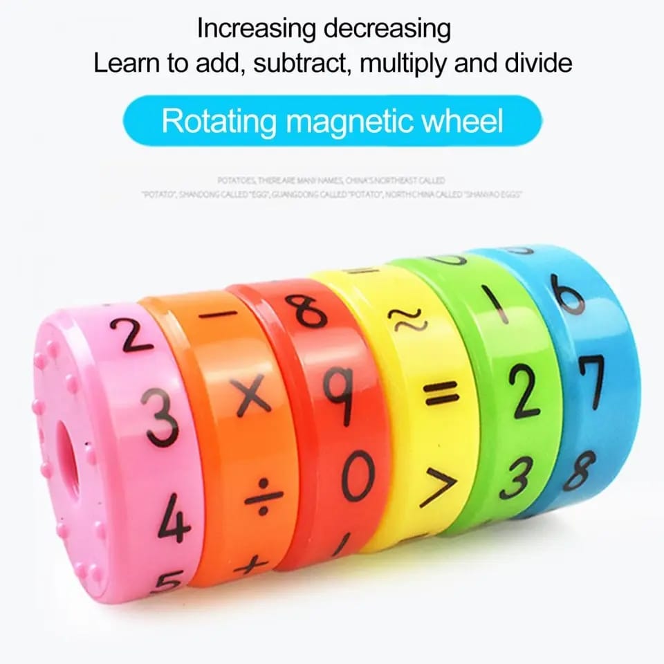 Mini Rotating Magnetic Math Operation Wheel - 313