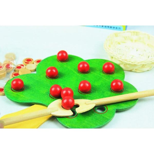 Montessori Apple Tree Peg Tray Counting B