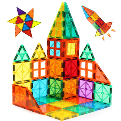 Fidtoy 110 Piece Magnetic Building Block Set for Kids