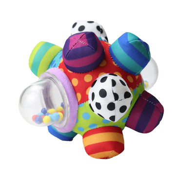 Fidtoy Soft Baby Sensory Rattle Ball  Fabric Grasping Toy
