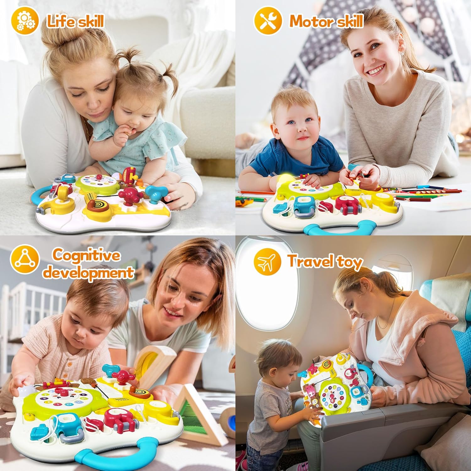 Fidtoy Baby Busy Board Light Switch Music Montessori Toy