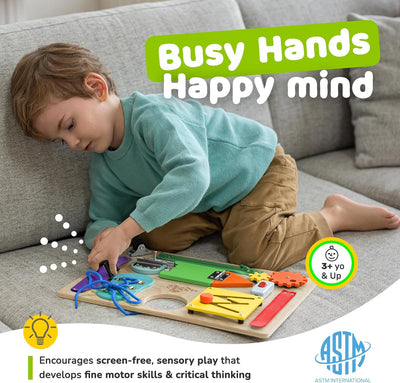 Tabla de actividades de aprendizaje Montessori Fidtoy para niños pequeños