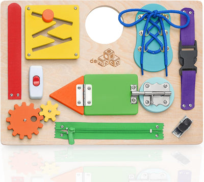 Tabla de actividades de aprendizaje Montessori Fidtoy para niños pequeños