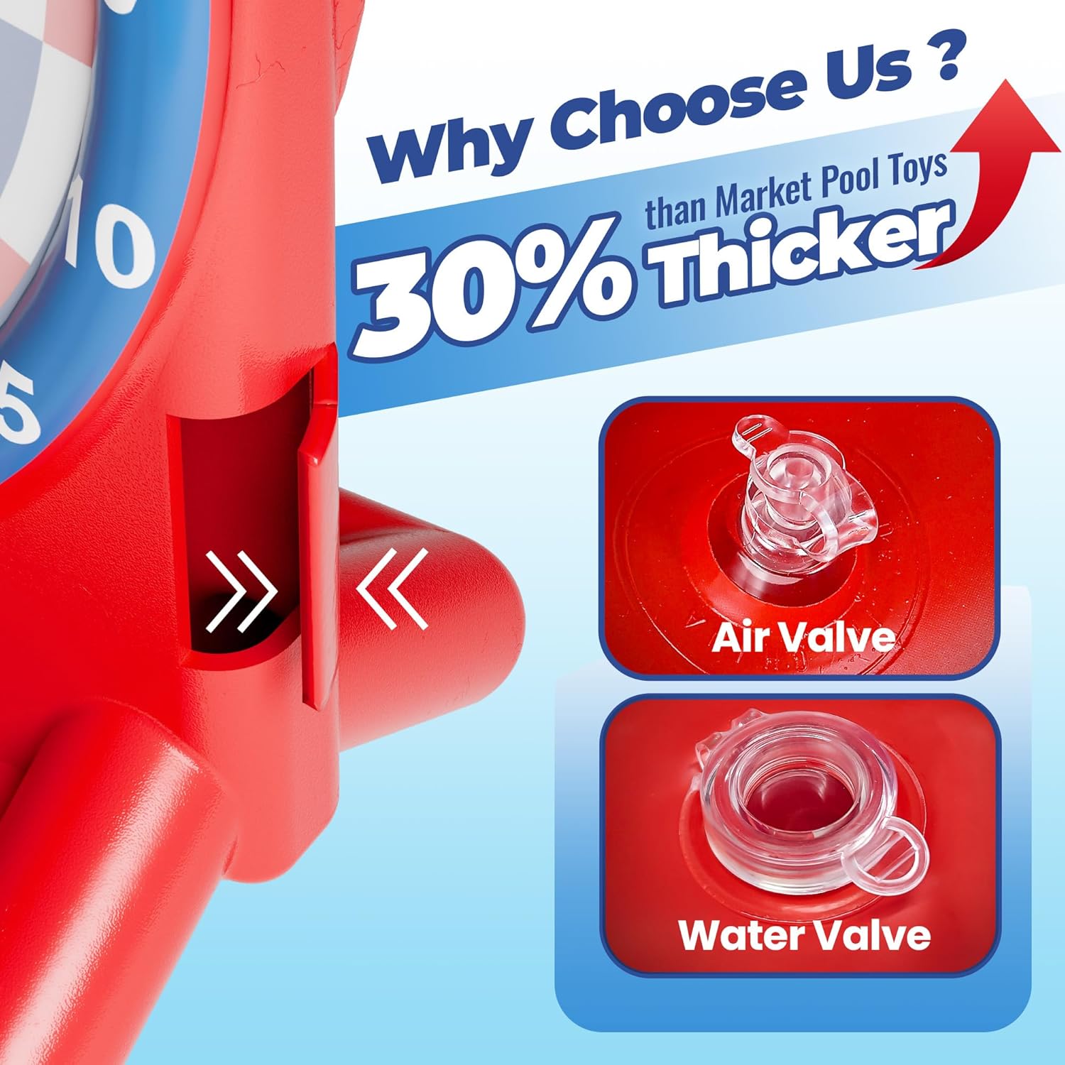 Juego de piscina Fidtoy con dardos inflables para niños