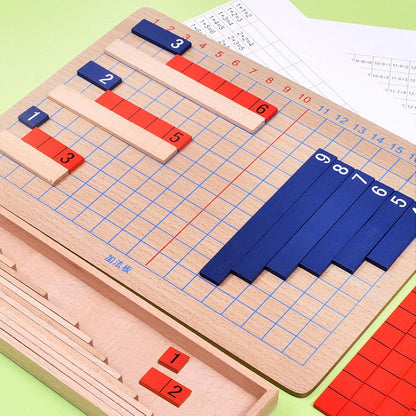 5 Pcs Addition And Subtraction Board - Wooden Subtraction Board,Calculation Board For Kids, Addition & Subtraction Board For Preschool Kid Fpgear