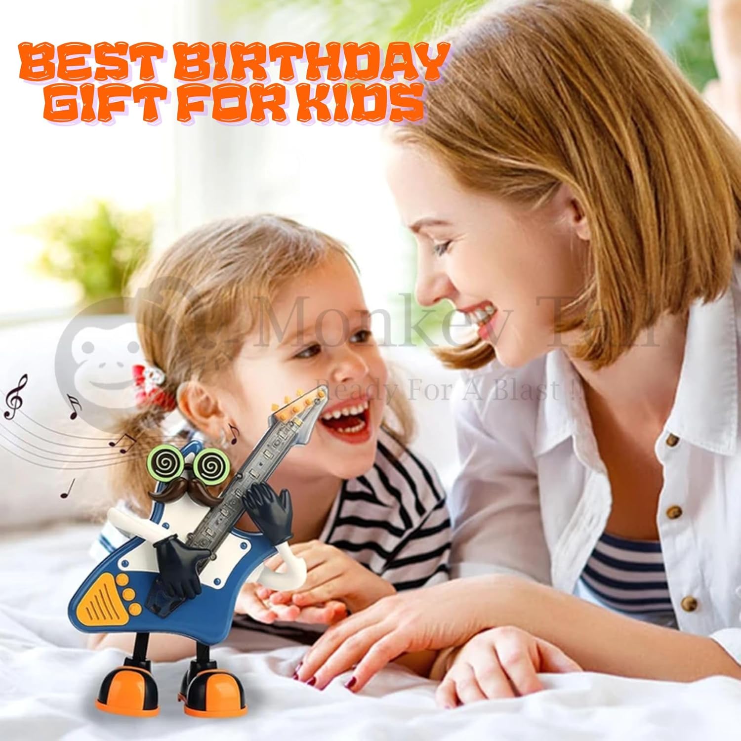 Fidtoy Mr. Rock Dancing Guitar Toy with Lights and Music