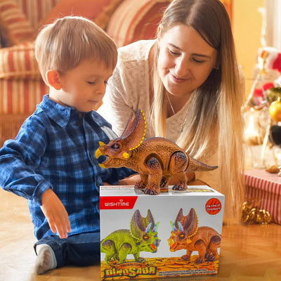Fidtoy Remote Control Dinosaur Toy for Kids with Lights and Roar