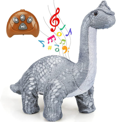 Juguete de dinosaurio de peluche con control remoto Fidtoy con respuesta de voz y música