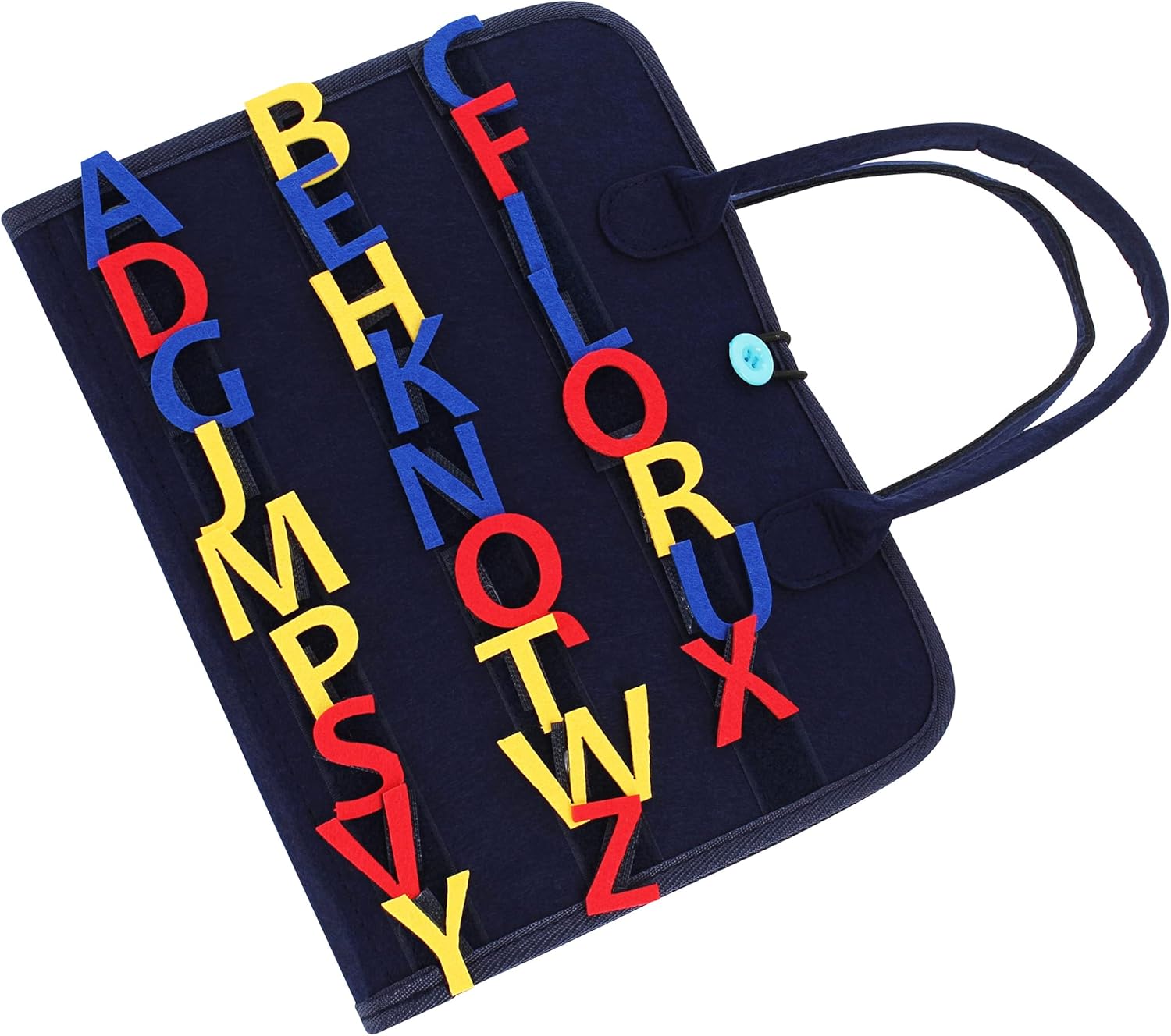 Acorn Baby Busy Activity Board - Educational Travel Activity Sensory Board for Planes or Cars - Includes 15 Actions