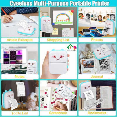 Mini impresora portátil para fotos y pegatinas