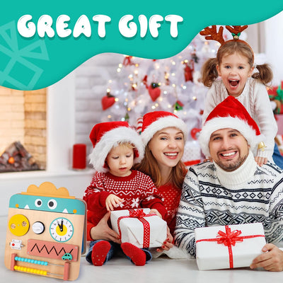 Fidtoy 17-in-1 Multifunctional Busy Board for Toddlers