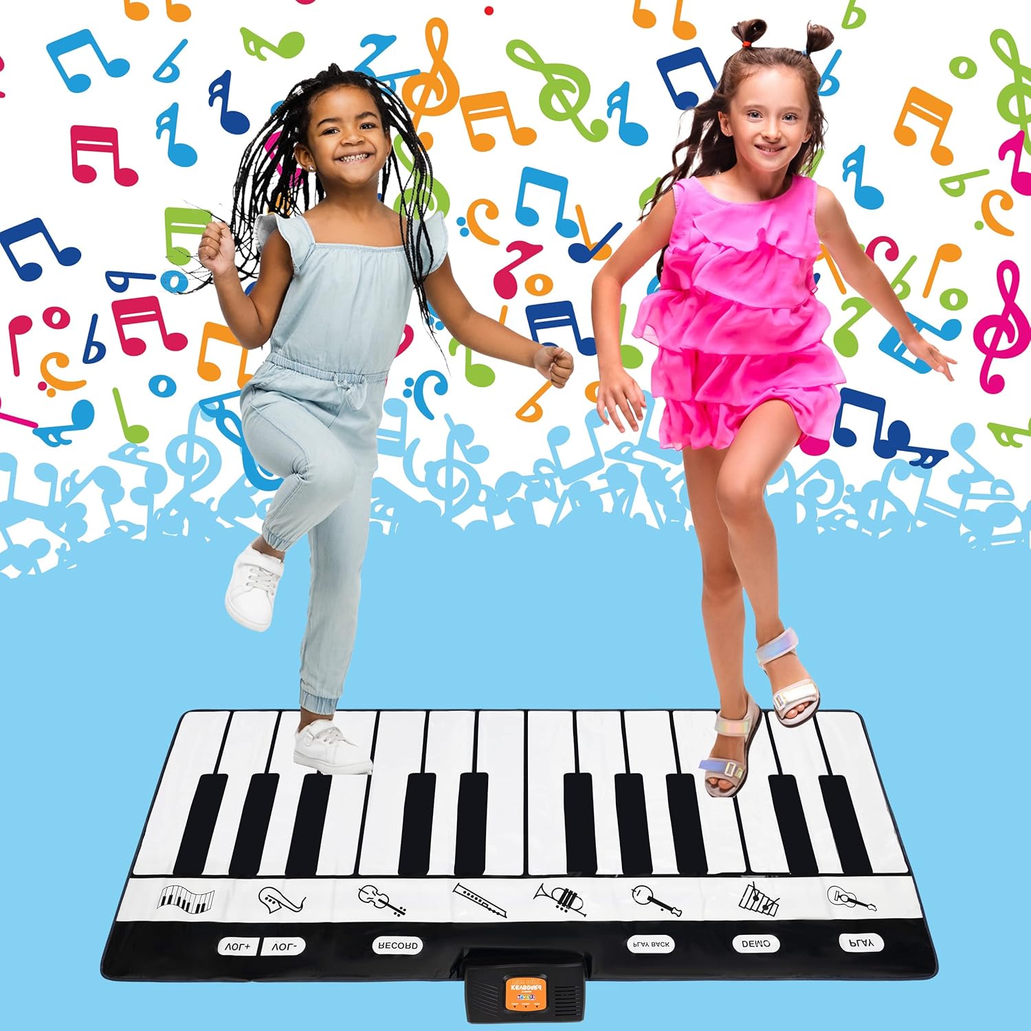 Fidtoy Musical Piano Dance Mat – Interactive Floor Music Toy for Kids