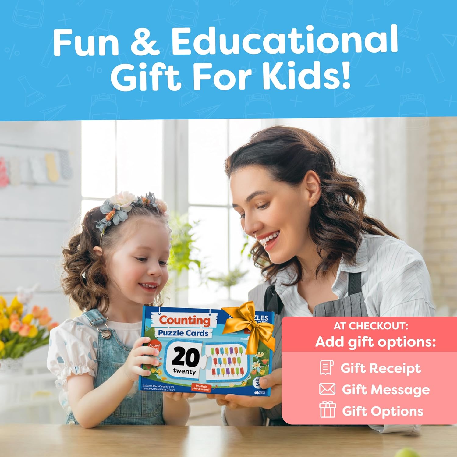 Fidtoy Number Matching Puzzle Set Early Math Toy