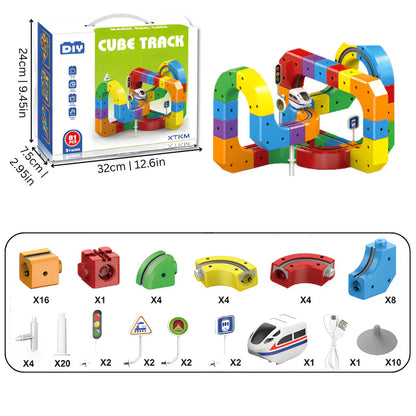 DIY Cube Track - Creatief & Actief – Creatieve DIY-Treinbaan