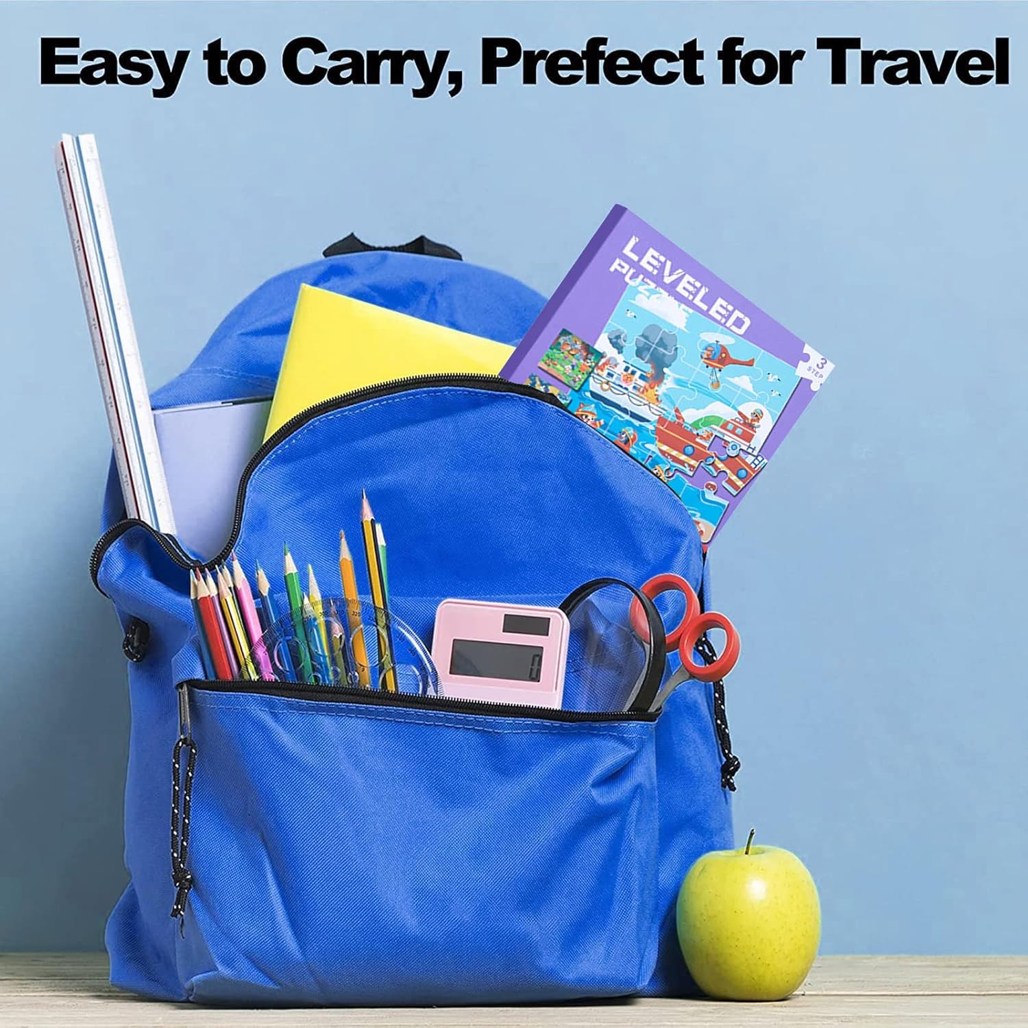 DAZZTIME Children's Puzzle, Magnetic Puzzle, Animal Puzzle for Children, Travel Games Children from 3 Educational Puzzles, Educational Toy, Educational Toy for Children 3 4 5 Years (Fire Protection)