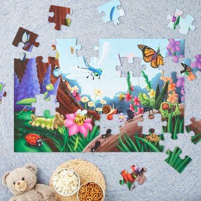 Fidtoy Giant Bugs and Insects Floor Puzzle for Kids