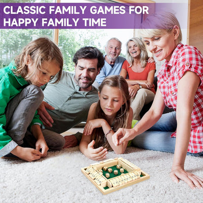 Jeu de dés de nombres en bois Fidtoy pour enfants de 3 ans et plus, jouet d'apprentissage des mathématiques