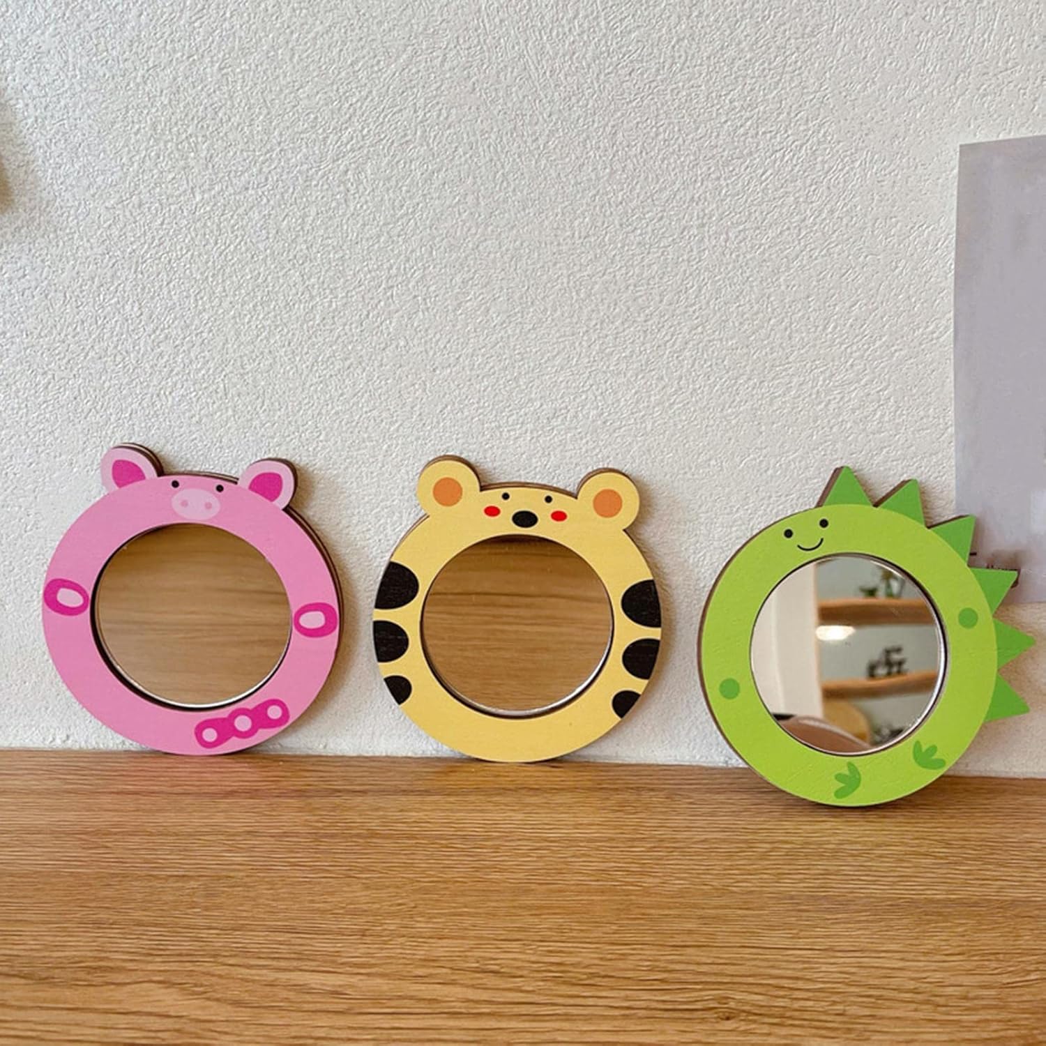 UJEAVETTE Sensory Board Toy Parts Early Education Toys for Cognition Games Unisex Mirror Pink