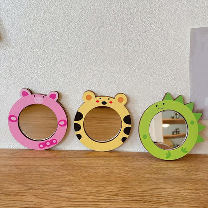 UJEAVETTE Sensory Board Toy Parts Early Education Toys for Cognition Games Unisex Mirror Pink