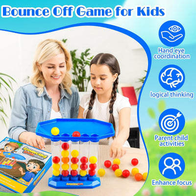 Jeu de Table Fidtoy Bounce Ball pour Enfants et Famille
