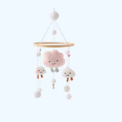 Fidtoy Wooden Baby Mobile Montessori-Inspired Sensory Nursery Toy