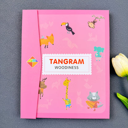 Wooden Tangram Puzzle Set for Kids