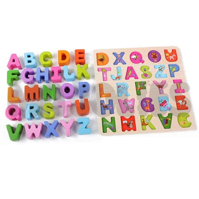 Tablero de ensartar con letras