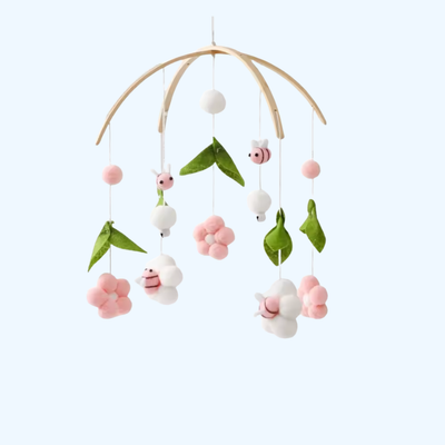Fidtoy Wooden Baby Mobile Montessori-Inspired Sensory Nursery Toy