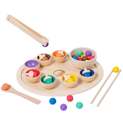 Jeu de tri des couleurs en bois - Les meilleurs jouets de motricité fine