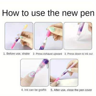 Stylos de Nail Art MagicMani™ - Créativité Rapide et Sans Salissures pour Enfants