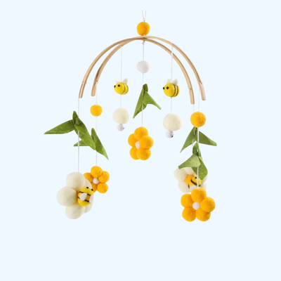 Fidtoy Wooden Baby Mobile Montessori-Inspired Sensory Nursery Toy