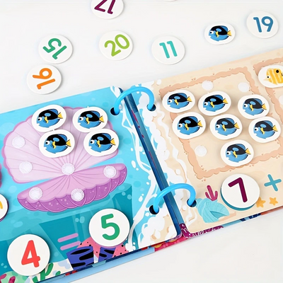 Fidtoy Montessori Busy Book for Toddlers Interactive Learning Alphabet