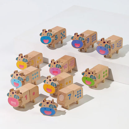 Fun Montessori Teaching Aids Children's Early Education Puzzle