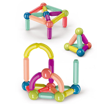 Juguete de construcción Fidtoy Magnetic Blocks STEM para niños de 3 años en adelante