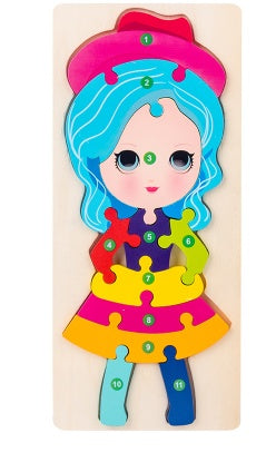 Educational 3D Wooden Puzzle for Children