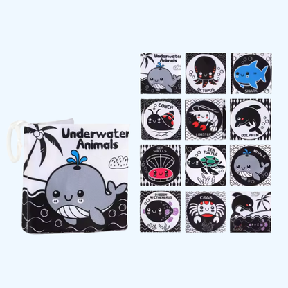 TibaToes™ Black and White High Contrast Visual Stimulation Book