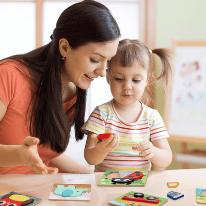 8 Pack Wooden Puzzles for Toddlers
