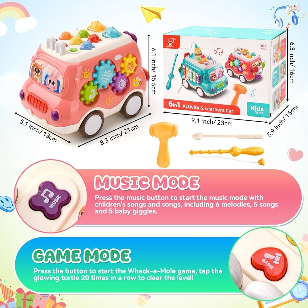 6in1 Multiple Activity and Learners Car - 986
