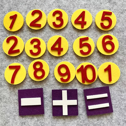 Kid Educational Felt Finger Numbers Math Toy