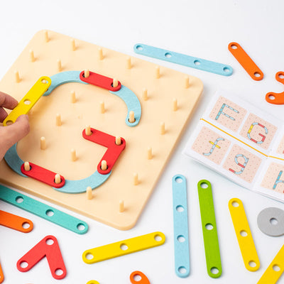 Puzzle à chevilles Montessori