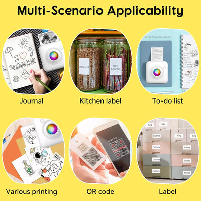 Mini Portable Pocket Thermal Bluetooth Printer with LED Light - X3