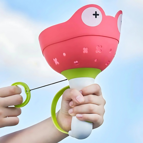 Launch & Spin Disc Blaster with Silly Frog Face