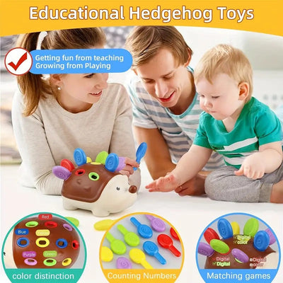 Kit de puzzle éducatif Couleurs et chiffres Hérisson - 10A